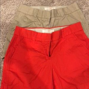 Set of JCrew Factory chino shorts